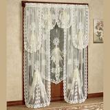 Victorian Bustle Tailored Lace Panel, 60 x 84, Ivory