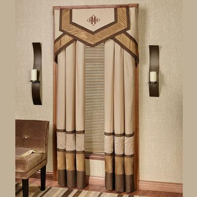 Delta Grommet Curtain Pair Bronze, 96 x 96, Bronze