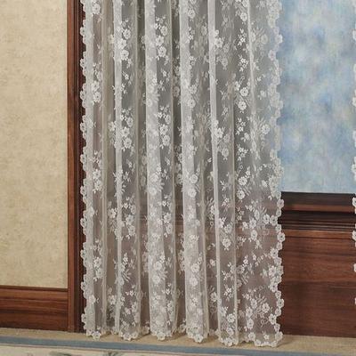 Petite Fleur Tailored Panel, 56 x 84, Ivory