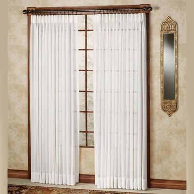 Splendor Drapery Pinch Pleat Curtain Pair, 96 x 84, Pearl