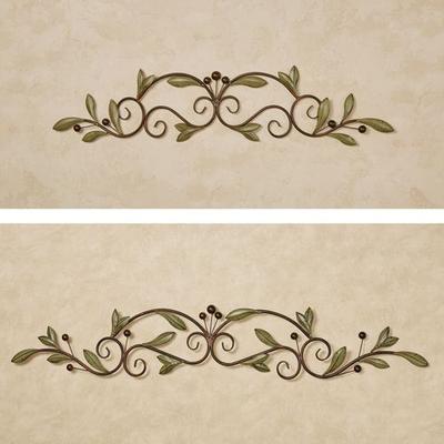 Catalonia Olive Decorative Wall Topper Sage, Large, Sage