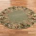 Island Flora Round Rug, 5'6" Round, Sage