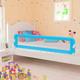 vidaXL Toddler Safety Bed Rail Blue 180x42 cm Polyester