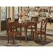 August Grove® Laduke 5 - Piece Extendable Solid Wood Dining Set Wood in Brown | Wayfair 9B494EF7127E4957A95CAA5BA2DB346F