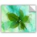 Winston Porter Summer Leaf II Removable Wall Decal Vinyl in Green | 14 H x 18 W in | Wayfair 6orl276a1418p