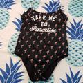 Pink Victoria's Secret Swim | 'Take Me To Paradise' Flamingo One Piece Swim Suit | Color: Black/Pink | Size: L