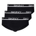 Skiny Herren Skiny Herren Brasil 3er Pack Cotton Multipack Slip, Schwarz, M Kurz EU