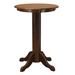 The Level Best Bar Height 30" Solid Wood Maple Pedestal Dining Table Wood in Black/Brown | 42 H x 30 W x 30 D in | Wayfair F8146