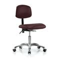 Perch Chairs & Stools Perch Vinyl Task Chair Aluminum/Upholstered in Brown | 29 H x 24 W x 24 D in | Wayfair LBLNC1-BBUF