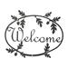 Loon Peak® Yasmine Acorn Welcome Sign Metal | 9.75 H x 12 W x 0.05 D in | Wayfair E527033AFDE94557AB82CD3730FBB96D