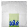 Betsy Drake Interiors Garden Blue Bonnets Guest Towel Polyester in Gray | Wayfair GT192
