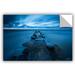 East Urban Home Blue Skies over Lake Erie Removable Wall Decal Vinyl in White | 24 H x 36 W in | Wayfair 0yor141a2436p