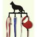 Red Barrel Studio® Braden German Shepard Wall Key Organizer Metal in Black | 7.75 H x 7.75 W x 1 D in | Wayfair E42D575CB4C24BAB87BF711087FB1104