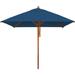 Charlton Home® Rebello 7' Square Market Umbrella Wood in Blue/Navy | 108 H in | Wayfair D57AA00D622043DC813BBC75FF36A6C5