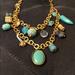 Anthropologie Jewelry | Anthropologie Necklace | Color: Blue/Gold | Size: Os