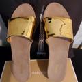 Michael Kors Shoes | Authentic Michael Kors Sandal | Color: Gold | Size: 9.5