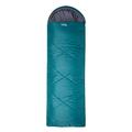 Mountain Warehouse Summit 250 Sleeping Bag - 3/4 Season Insulated & Mummy Shaped Bag - For Spring Summer, Camping & Trekking Petrol Blue Left Handed Zip - Long Length (215cm)