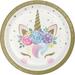 The Party Aisle™ Unicorn Baby Shower Paper Disposable Dessert Plate in White | Wayfair B155F55FB8304A7FBD805C9CA81EC52F