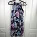 Jessica Simpson Dresses | Jessica Simpson Multi Floral Chiffon Dress | Color: Blue/Purple | Size: 8