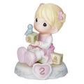 Precious Moments Growing in Grace Age 2 Figurine Porcelain/Ceramic | 3.5 H x 3 W x 3 D in | Wayfair 142011