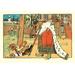 Buyenlarge 'The King' by Ivan Bilibin Painting Print in Brown/Yellow | 20 H x 30 W x 1.5 D in | Wayfair 0-587-05741-6C2030