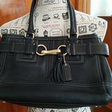 Coach Bags | Authentic Coach Pebble Leather Hampton Purse | Color: Black | Size: 12.5" Wide, 8.5 Height, Purse Opening 8"