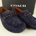 Coach Shoes | Coach Suede Crosby Driver Shoe Navy Blue Loafers | Color: Blue/Gray | Size: Various