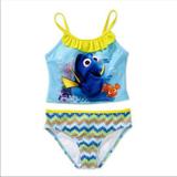 Disney Swim | Girls' 2-Piece Dory Swimsuit | Color: Blue/Yellow | Size: Various