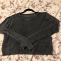 Brandy Melville Sweaters | Crew Neck Gray Oversized Sweater | Color: Gray | Size: S