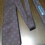 Burberry Accessories | Burberry Mens Multicolor Silk Neck Tie 60"L 3.75"W | Color: Blue | Size: Os