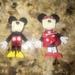 Disney Accessories | Disney! Minnie And Mickey Mouse Hair Clip | Color: Black/Red | Size: Various