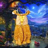 Disney Costumes | Disney Parks Belle Golden Dress Size Medium | Color: Gold/Yellow | Size: Med.