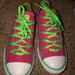 Converse Shoes | Converse Girls Size 4 | Color: Green/Pink | Size: 4g