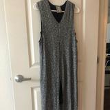 Anthropologie Dresses | Anthropologie Grey Midi Knit Dress | Color: Black/White | Size: M