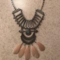 American Eagle Outfitters Jewelry | Beautiful Tribal Necklace. | Color: Green/Silver | Size: Os