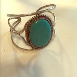 Anthropologie Jewelry | Anthropologie Cuff | Color: Blue/Silver | Size: Os