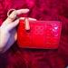 Coach Accessories | Authentic Coach Key Ring With Zipper Pouch | Color: Red | Size: 5”W 3.5”H