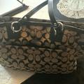 Coach Bags | New Without Tag's Coach Tote Bag ! | Color: Black/Tan | Size: 12 Bottom, 15.5 Top 9 Length,X 5
