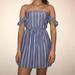 American Eagle Outfitters Dresses | Blue And White Strapless Dress | Color: Blue/White | Size: Xs