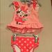 Disney Swim | Disney Baby Minnie Swim Suit New | Color: Pink/Red | Size: 2tg