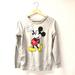 Disney Tops | Disney Small Gray Mickey Mouse Pocket Sweatshirt | Color: Gray | Size: S