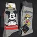 Disney Underwear & Socks | Disney Mickey Mouse Socks 3 Pairs | Color: Black/Gray | Size: Shoe Size 6-12