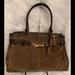 Coach Bags | Coach Hamptons Suede Carryall Tote Purse Satchel | Color: Tan | Size: Os