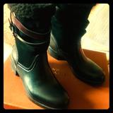 Coach Shoes | Coach Weather Boots-Rubber And Suede. Sturdy | Color: Black | Size: 9.5
