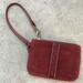 Coach Bags | Coach Suede Wristlet Brick | Color: Brown/Red | Size: Os