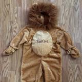 Disney Costumes | Disney Simba Halloween Costume Lion Guard King 4/5 | Color: Cream/Tan | Size: Various