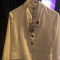 Burberry Jackets & Coats | Brand New Burberry White Blazer | Color: Cream/White | Size: 12