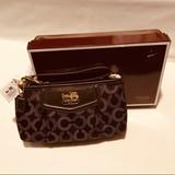 Coach Bags | Coach Large Wristlet Nwt - Madison Dotted Op Art | Color: Brown/Cream | Size: Os