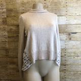 Anthropologie Sweaters | Anthropologie Moth Cashmere Blend Sweater Xs | Color: Cream/Pink | Size: Xs