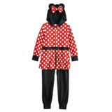 Disney Pajamas | Disney Nwt Minnie Mouse Fleece Hoody Skirted Pajamas | Color: Black/Red | Size: Various